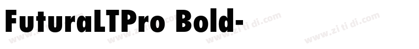 FuturaLTPro Bold字体转换